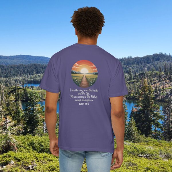 Model of Inspired by the Words of Jesus John 14:6 Christian T-Shirt 60