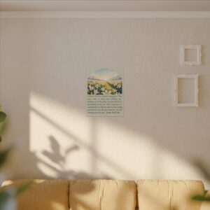 Consider the Lilies and How They Grow Canvas Christian Wall Art - Luke 12:27-28 - Image 7