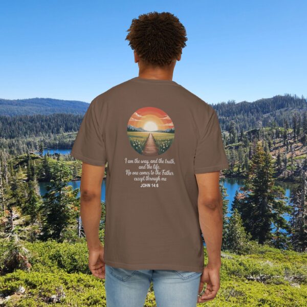 Model of Inspired by the Words of Jesus John 14:6 Christian T-Shirt 12