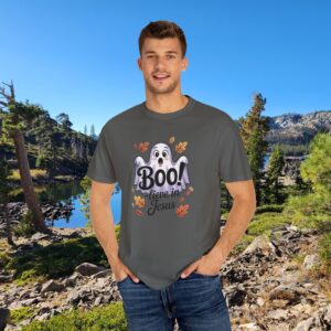Boo-lieve in Jesus Adorable Ghost Christian T-Shirt - Image 30