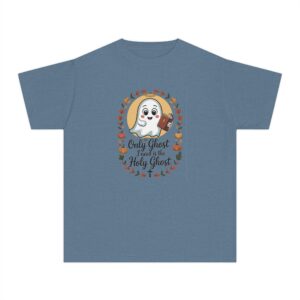 The Only Ghost I Need is the Holy Ghost Kids Christian T-Shirt - Image 10