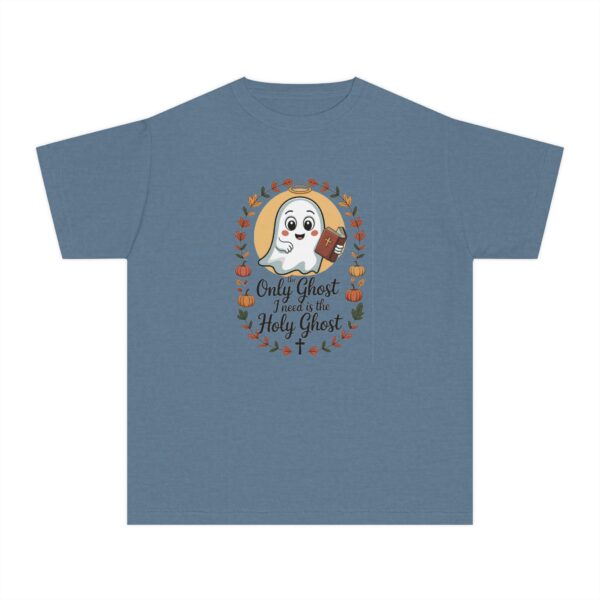Model of The Only Ghost I Need is the Holy Ghost Kids Christian T-Shirt 18