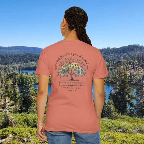 Model of Faith Like a Grain of Mustard Seed Christian T-Shirt - Luke 17:6 6
