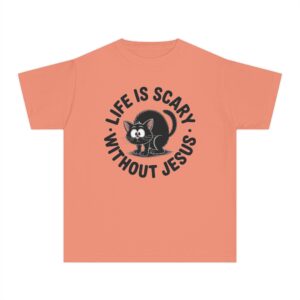 Life is Scary Youth Midweight Tee - Image 7