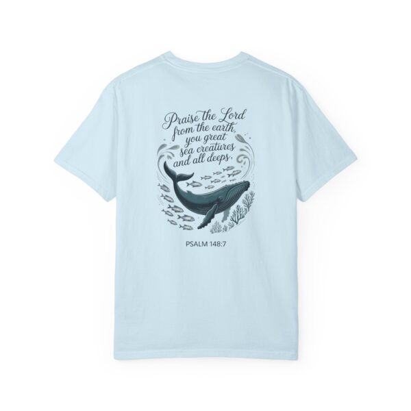 Model of Praise the Lord from the Earth Christian T-Shirt - Psalm 148:7 40