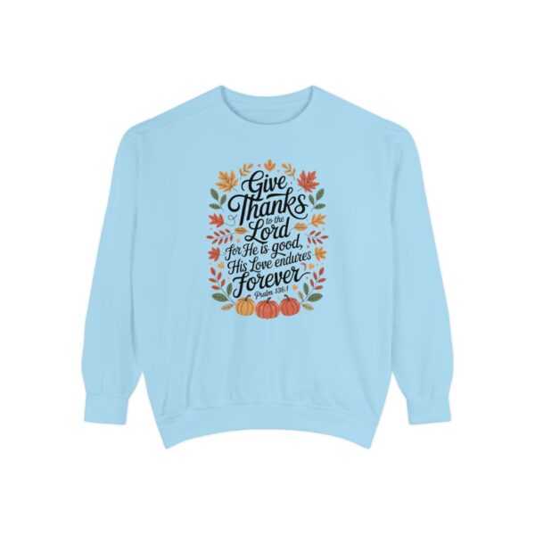 Model of Give Thanks to the Lord Christian Sweatshirt 42