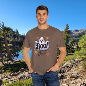 Boo-lieve in Jesus Adorable Ghost Christian T-Shirt - Image 26