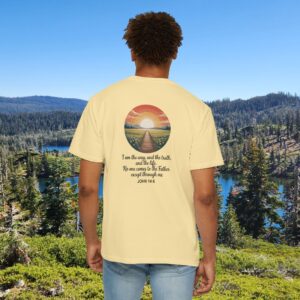 Inspired by the Words of Jesus John 14:6 Christian T-Shirt - Image 1