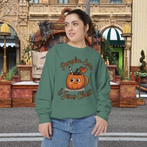 Pumpkin Spice and Jesus Christ Fall Christian Sweatshirt - Image 13
