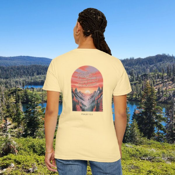 Model of From the Rising of the Sun to Its Setting Praise the Lord Christian T-Shirt - Psalm 113:3 14