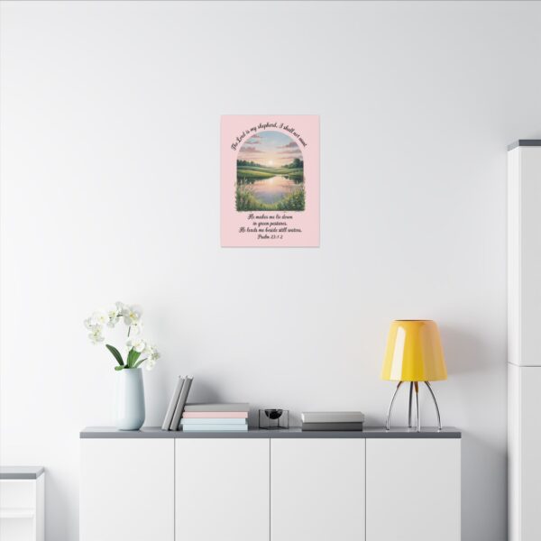 Model of The Lord is My Shepherd Christian Canvas Wall Art - Psalm 23 14