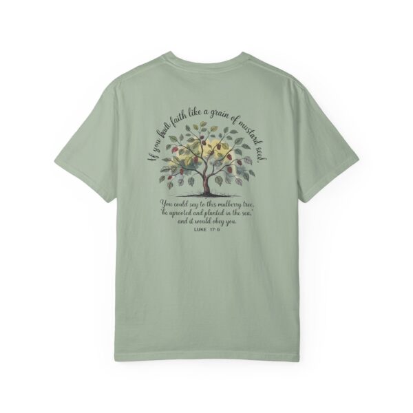 Model of Faith Like a Grain of Mustard Seed Christian T-Shirt - Luke 17:6 28