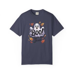 Boo-lieve in Jesus Adorable Ghost Christian T-Shirt - Image 40