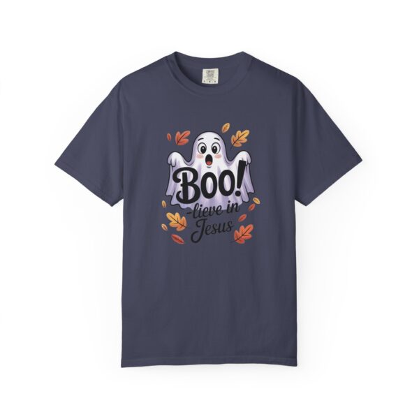 Model of Boo-lieve in Jesus Adorable Ghost Christian T-Shirt 78
