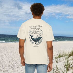 Praise the Lord from the Earth Christian T-Shirt - Psalm 148:7 - Image 7