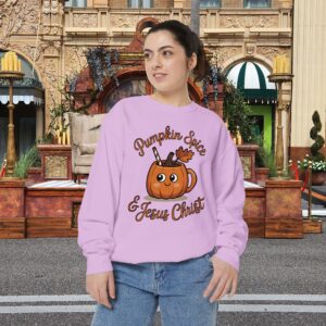 Pumpkin Spice and Jesus Christ Fall Christian Sweatshirt - Image 22