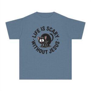 Life is Scary Youth Midweight Tee - Image 16