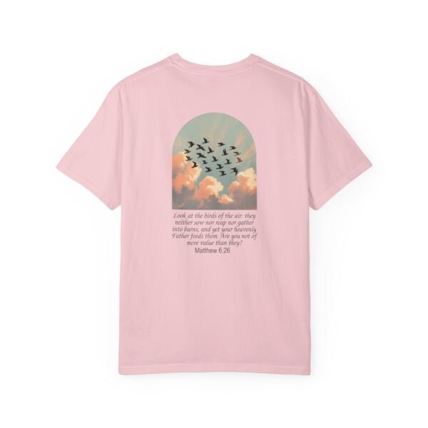 Look at the Birds of the Air Christian T-Shirt - Matthew 6:26 53 Model of Look at the Birds of the Air Christian T-Shirt - Matthew 6:26 52