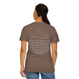 Crowned with Glory and Honor Christian T-Shirt, Psalm 8:3-5 - Image 14