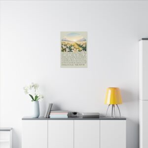 Consider the Lilies and How They Grow Canvas Christian Wall Art - Luke 12:27-28 - Image 8