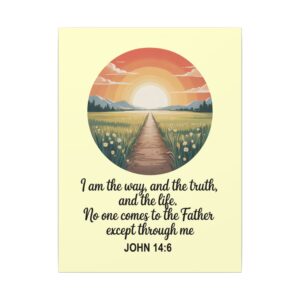 I Am the Way and the Truth Christian Canvas Wall Art - John 14:6 - Image 5