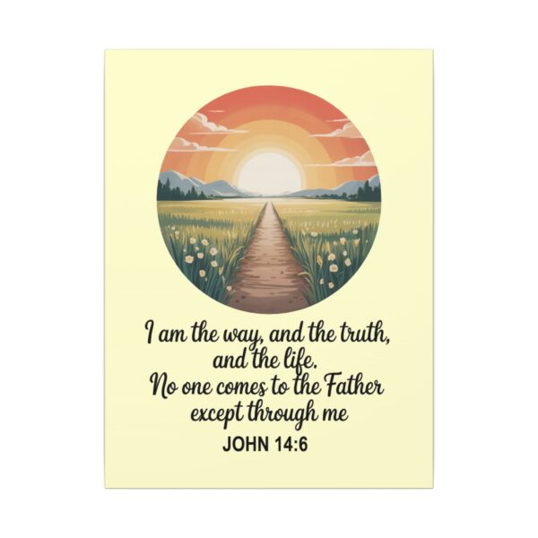 Model of I Am the Way and the Truth Christian Canvas Wall Art - John 14:6 8