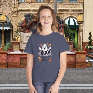 Boo-lieve in Jesus Kids Tee – Fall Christian Shirt Sizes XS to XL - Image 13