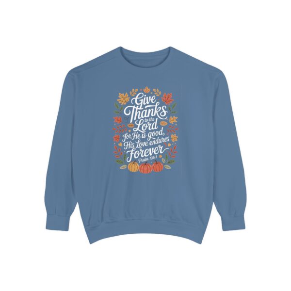 Model of Give Thanks to the Lord Christian Sweatshirt 48