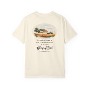 Christian Farmer T-Shirt 1 Corinthians 10:31 -  Do All to the Glory of God - Image 10