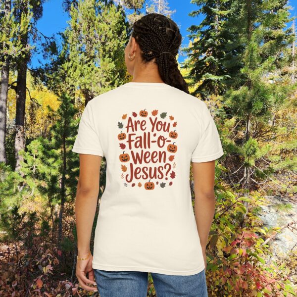 Model of Are you Fall-O-Ween Jesus Christian T-Shirt 12