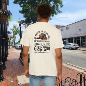 Christian Firefighter T-Shirt 1 Corinthians 10:31 - Do All to the Glory of God - Image 5