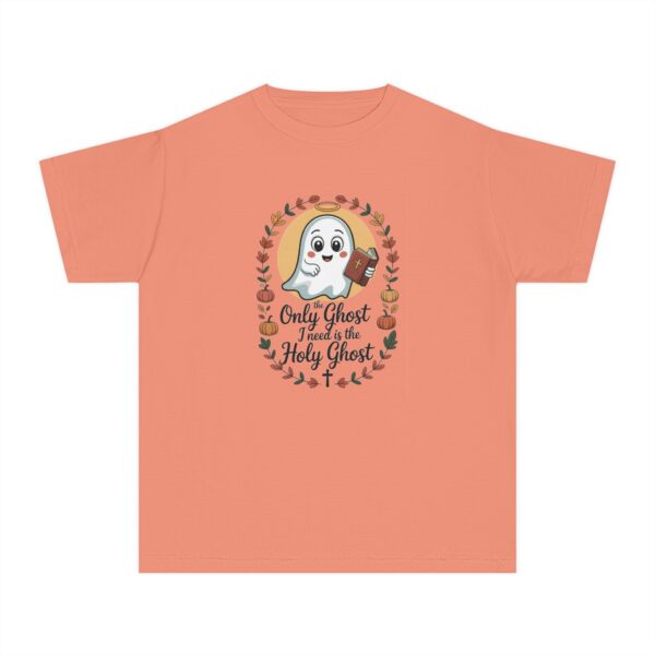 Model of The Only Ghost I Need is the Holy Ghost Kids Christian T-Shirt 14