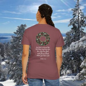 They May Know You Christian T-Shirt - John 17:3 - Image 2