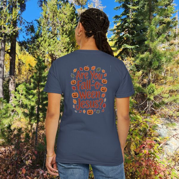 Model of Are you Fall-O-Ween Jesus Christian T-Shirt 42