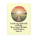 Model of I Am the Way and the Truth Christian Canvas Wall Art - John 14:6 24