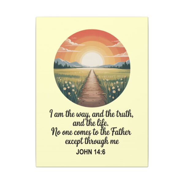 Model of I Am the Way and the Truth Christian Canvas Wall Art - John 14:6 1