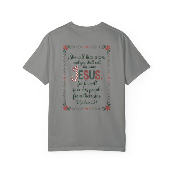 Model of You Shall Call His Name Jesus Christian T-Shirt - Matthew 1:21 34
