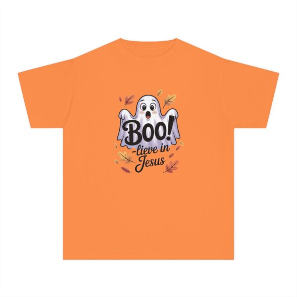 Model of Boo-lieve in Jesus Kids Tee – Fall Christian Shirt Sizes XS to XL 6