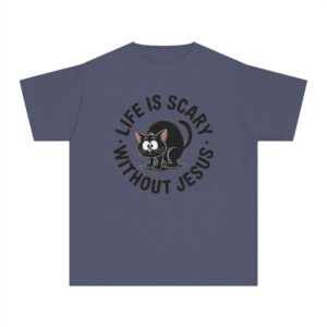 Life is Scary Youth Midweight Tee - Image 19