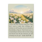 Model of Consider the Lilies and How They Grow Canvas Christian Wall Art - Luke 12:27-28 26