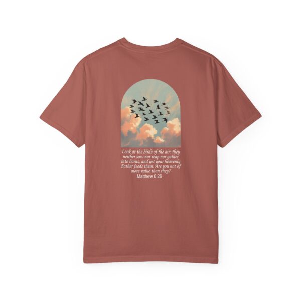 Look at the Birds of the Air Christian T-Shirt - Matthew 6:26 65 Model of Look at the Birds of the Air Christian T-Shirt - Matthew 6:26 64