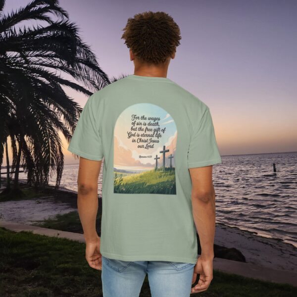Model of Free Gift of God is Eternal Life Christian T-Shirt - Romans 6:23 30