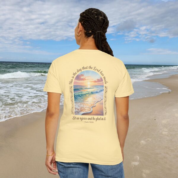 Model of The Day the Lord Has Made Christian T-Shirt - Psalm 118:24 16