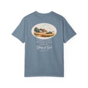 Christian Farmer T-Shirt 1 Corinthians 10:31 -  Do All to the Glory of God - Image 20