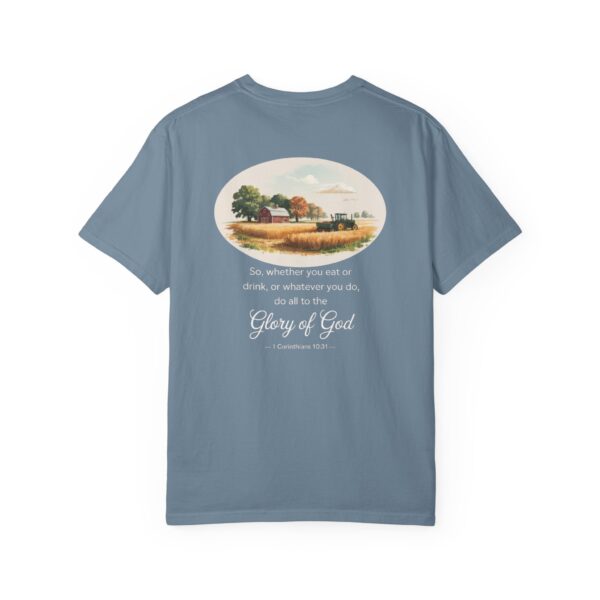 Model of Christian Farmer T-Shirt 1 Corinthians 10:31 - Do All to the Glory of God 38
