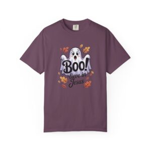 Boo-lieve in Jesus Adorable Ghost Christian T-Shirt - Image 44