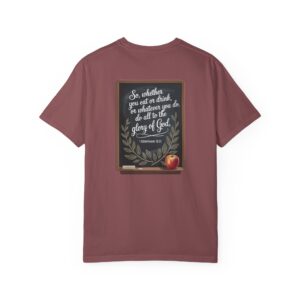 Christian Teacher T-Shirt 1 Corinthians 10:31 - Do All to the Glory of God - Image 9