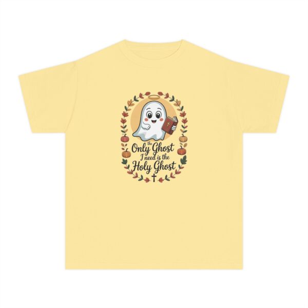 Model of The Only Ghost I Need is the Holy Ghost Kids Christian T-Shirt 2