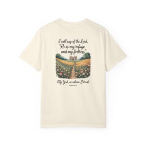The Lord is My Refuge Christian T-Shirt - Psalm 91:2 - Image 9