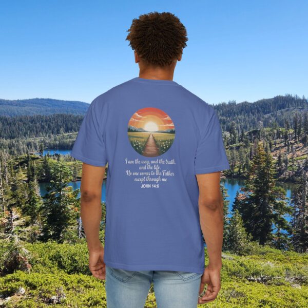 Model of Inspired by the Words of Jesus John 14:6 Christian T-Shirt 42